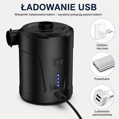 AirGo Pro™ – Bezprzewodowa Mini Pompka Elektryczna USB-C 2w1
